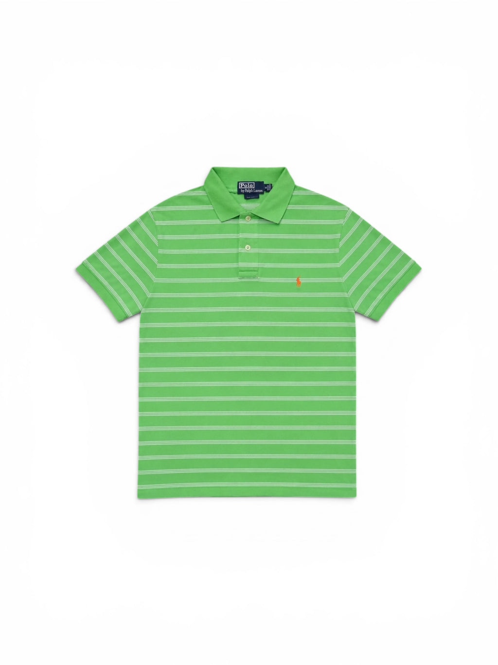 RL Polo Grün-Weiß gestreift (S)