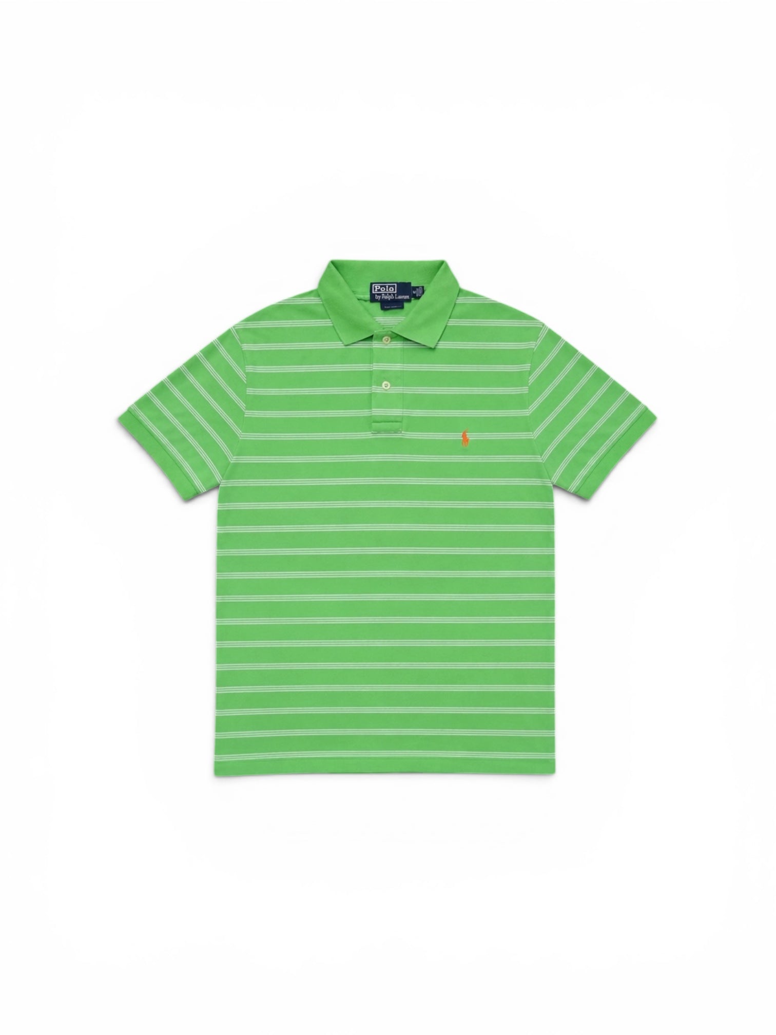 RL Polo Grün-Weiß gestreift (S)