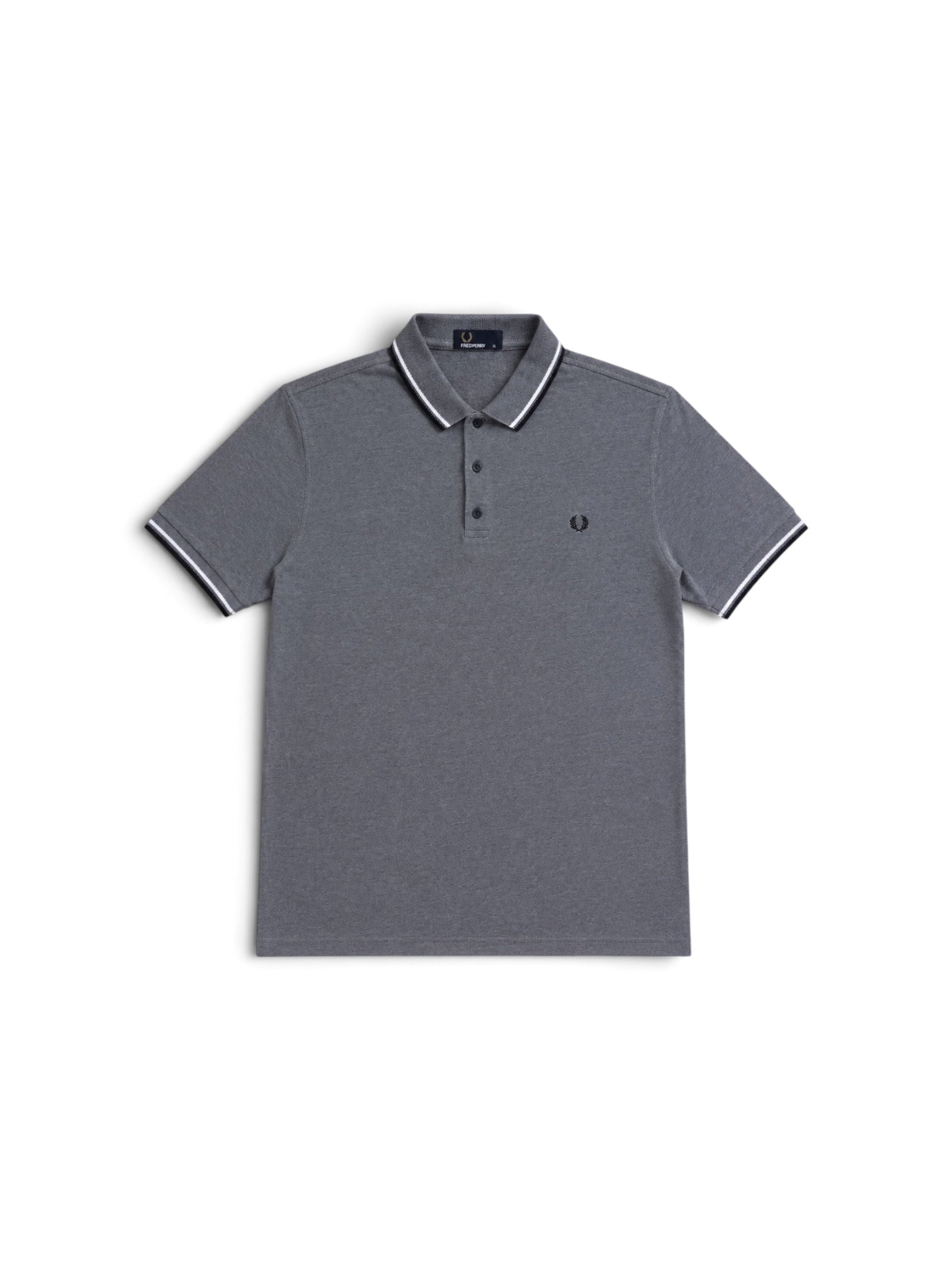 FP Polo Grau-Schwarz-Weiß (XL)