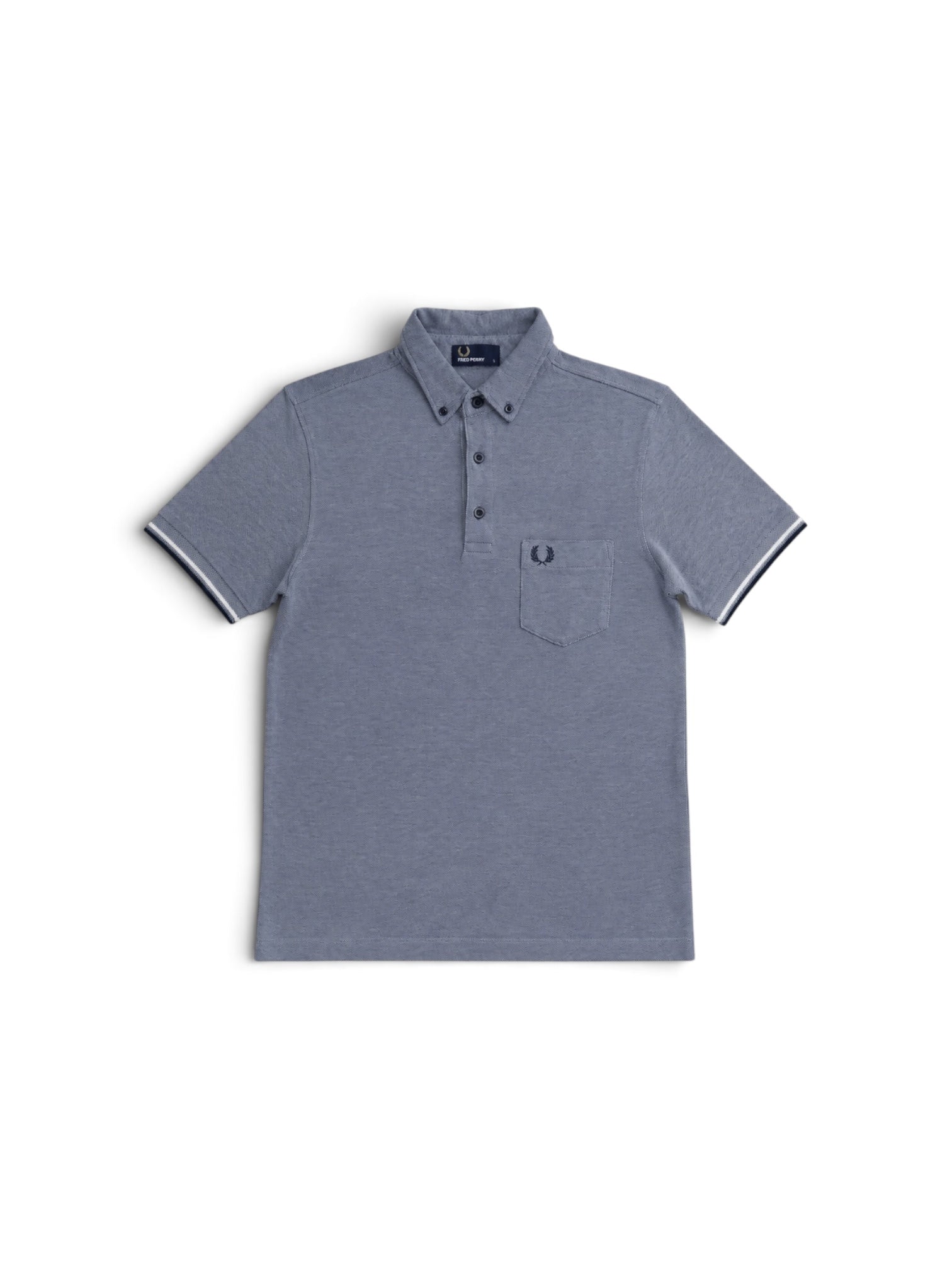 FP Polo mit Akzent-Tasche Grau (S)