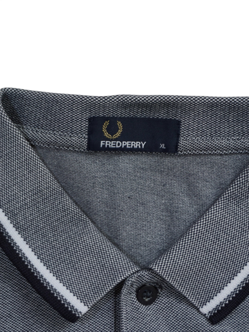 FP Polo Grau-Schwarz-Weiß (XL)
