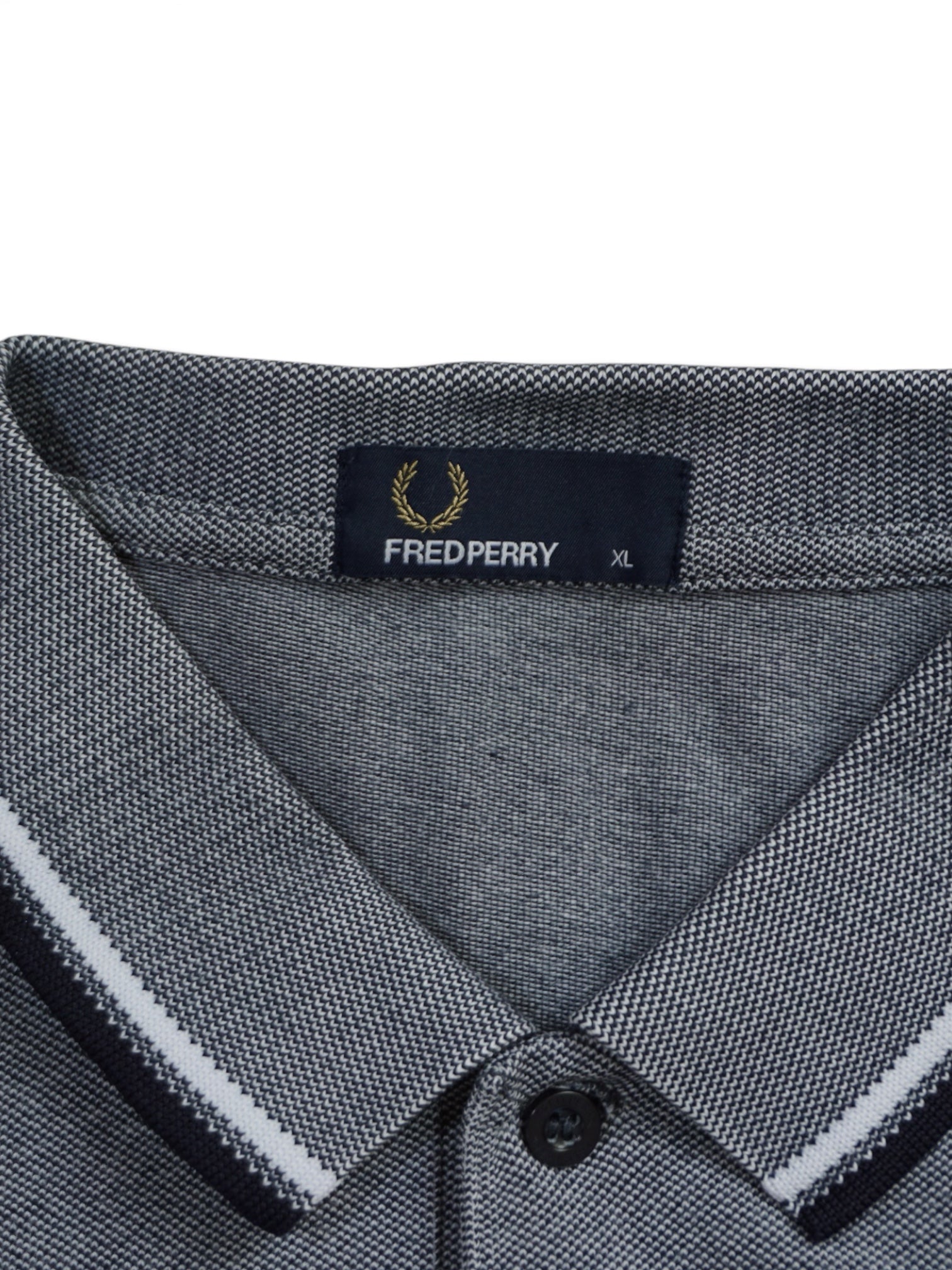 FP Polo Grau-Schwarz-Weiß (XL)