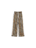 Adidas Firebird Leopard Satin Jogger Wide-Leg (XS)